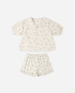 Delilah Pajama Set | Pastel Garden | Rylee & Cru-2