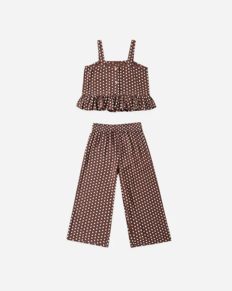 Kayli Set | Chocolate Polka Dot | Rylee & Cru-5