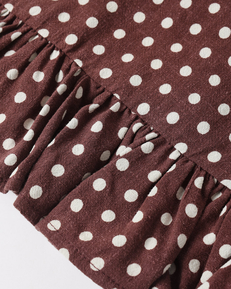 Kayli Set | Chocolate Polka Dot | Rylee & Cru-6
