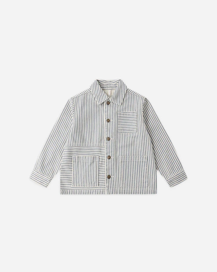 Denim Jacket | Railroad Stripe | Rylee & Cru-3