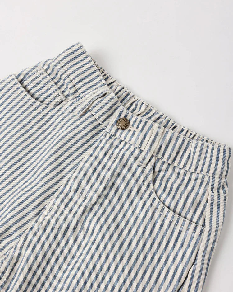 Barrel Pant | Railroad Stripe | Rylee & Cru-6