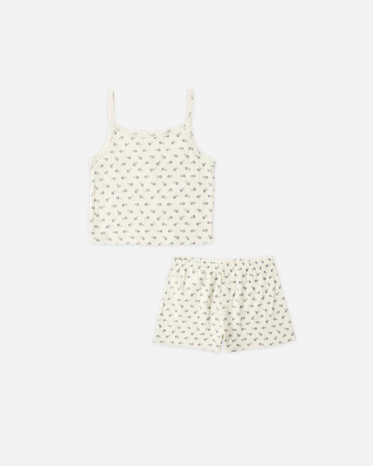 Pointelle Lounge Set | Natural | Rylee & Cru-1