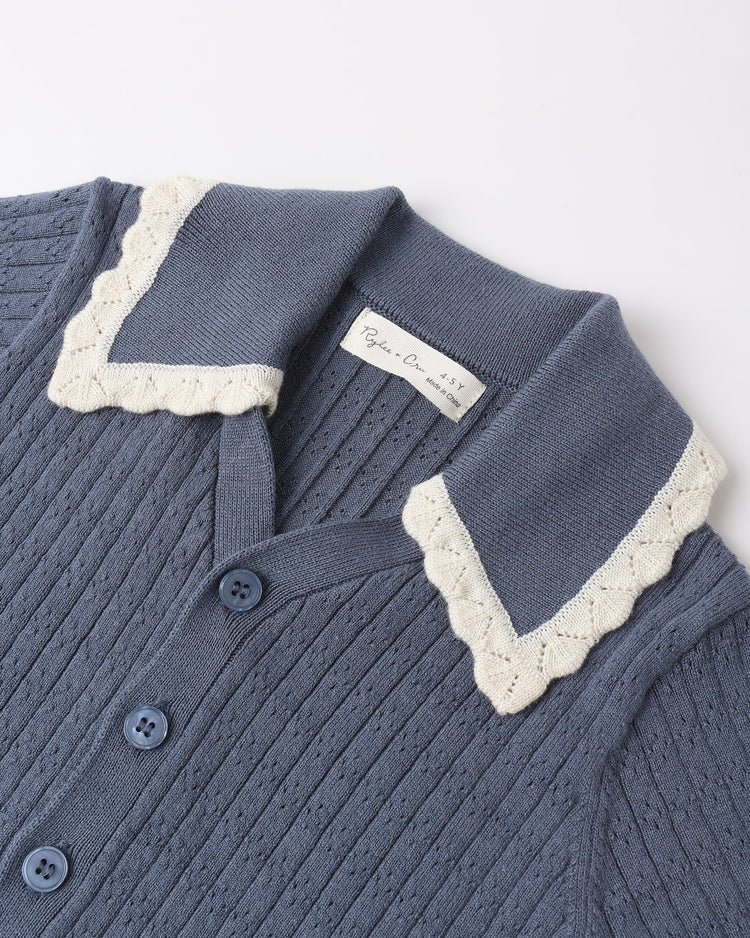 Sloane Knit Top | Marine | Rylee & Cru-4