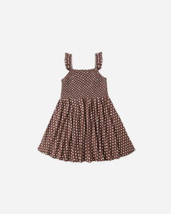 Lainey Dress | Chocolate Polka Dot | Rylee & Cru-2