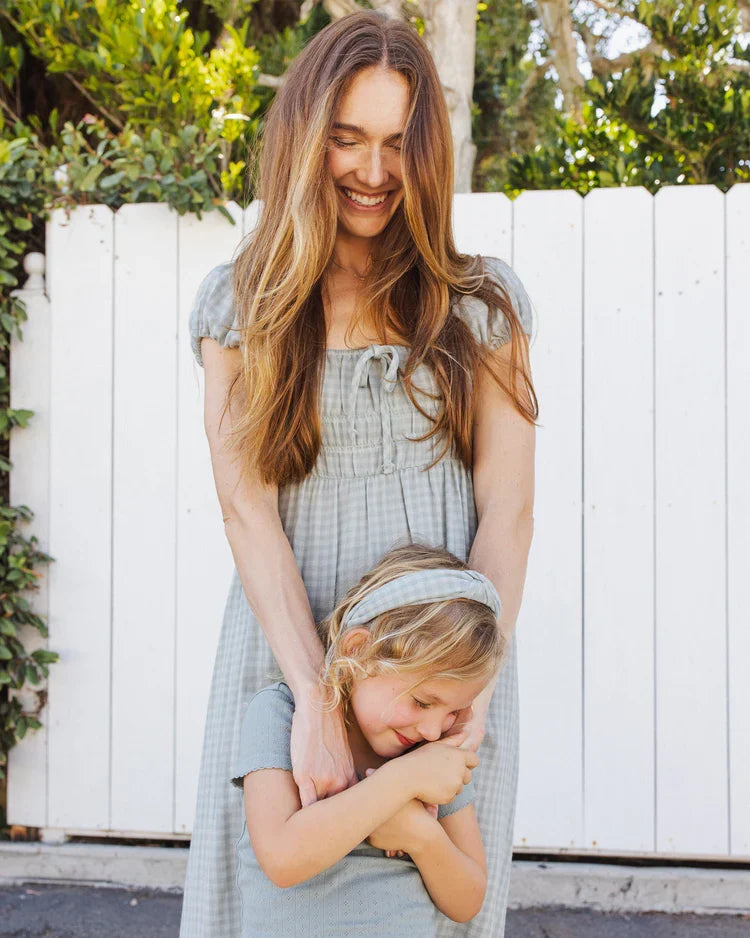 Women's Joya Dress | Green Gingham | Rylee & Cru-4