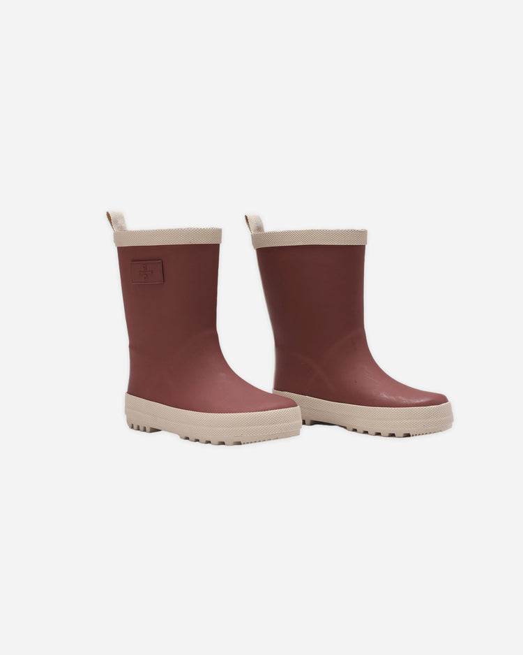 Rainboot | Burgundy | Rylee & cru-1