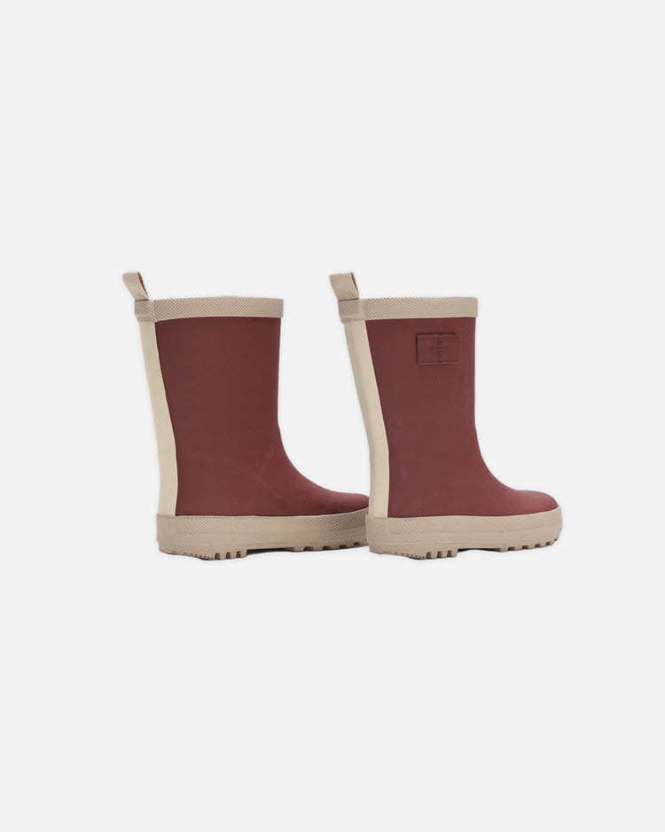 Rainboot | Burgundy | Rylee & cru-2