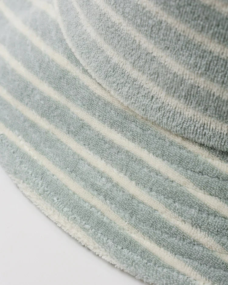 Bucket Hat | Seafoam Terry Stripe | Rylee & Cru-3
