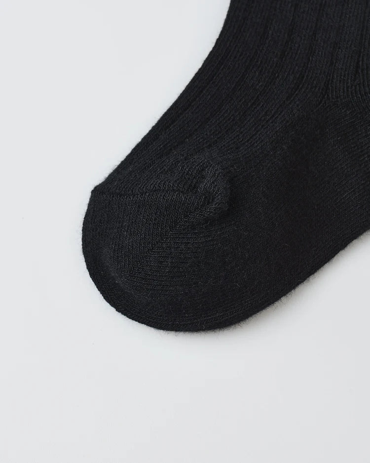 Ribbed Socks | Black, Antique | Rylee & Cru-4