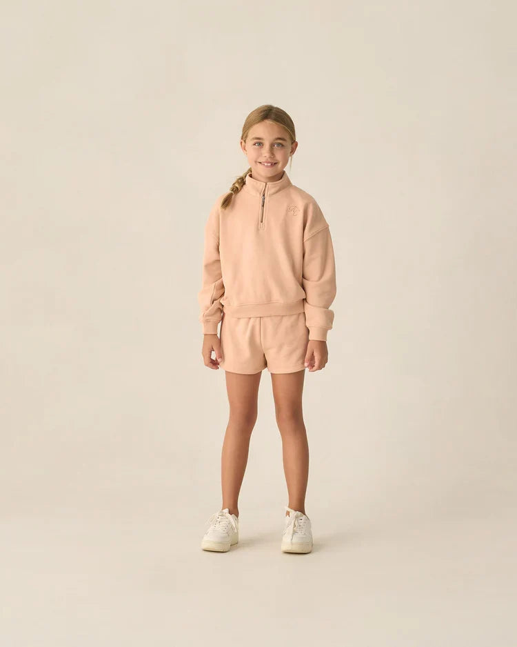 Half Zip Sweatshirt | Melon | Rylee & Cru-1