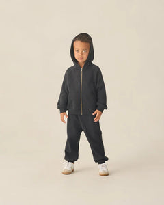 Zip Raglan Hoodie | Black | Rylee & Cru-5