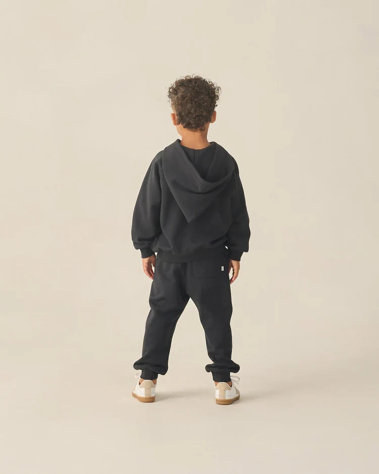 Zip Raglan Hoodie | Black | Rylee & Cru-7
