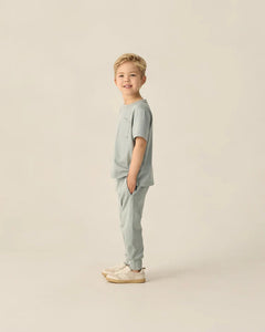 Century Tech Jogger | Heathered Sea Green | Rylee & Cru-5