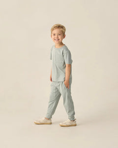 Century Tech Jogger | Heathered Sea Green | Rylee & Cru-6