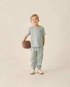 Century Tech Jogger | Heathered Sea Green | Rylee & Cru-1