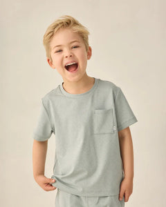 Cove Essential Pocket Tee | Heathered Sea Green | Rylee & Cru-1