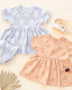 Raglan Dress | Periwinkle Daisy | Rylee & Cru-3