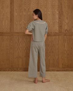 Teen Ruffle Pajamas | Evergreen Gingham | Rylee & Cru-3