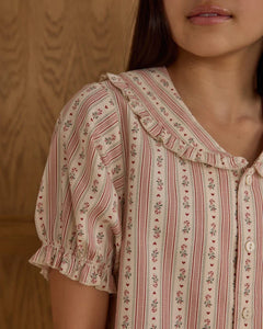 Teen Ruffle Pajamas | Candy Cane Stripe | Rylee & Cru-3