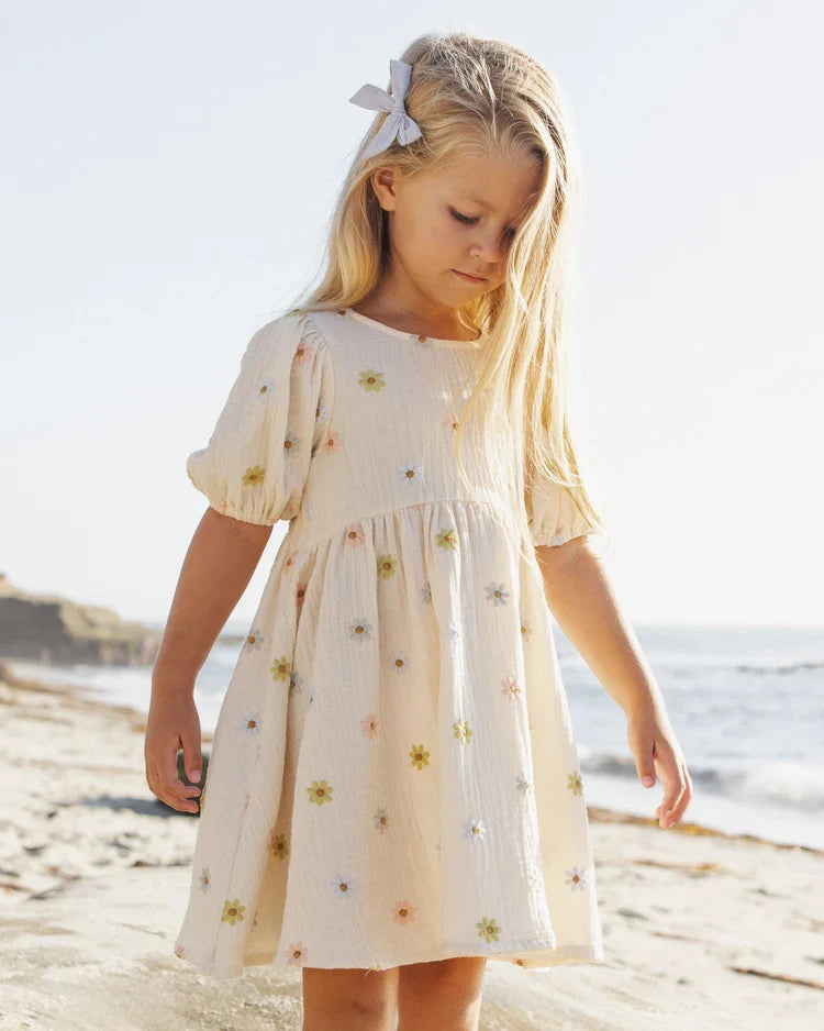Marley Dress | Embroidered Daisies | Rylee & Cru-1