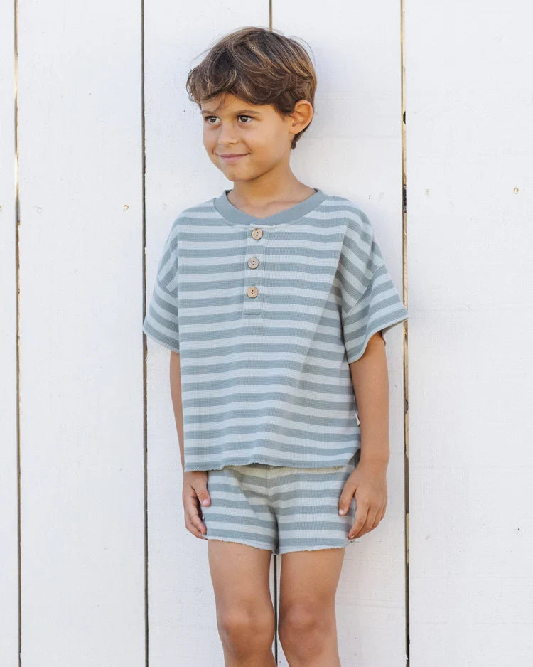 Summer Waffle Set | Sea Green Stripe | Rylee & Cru-3