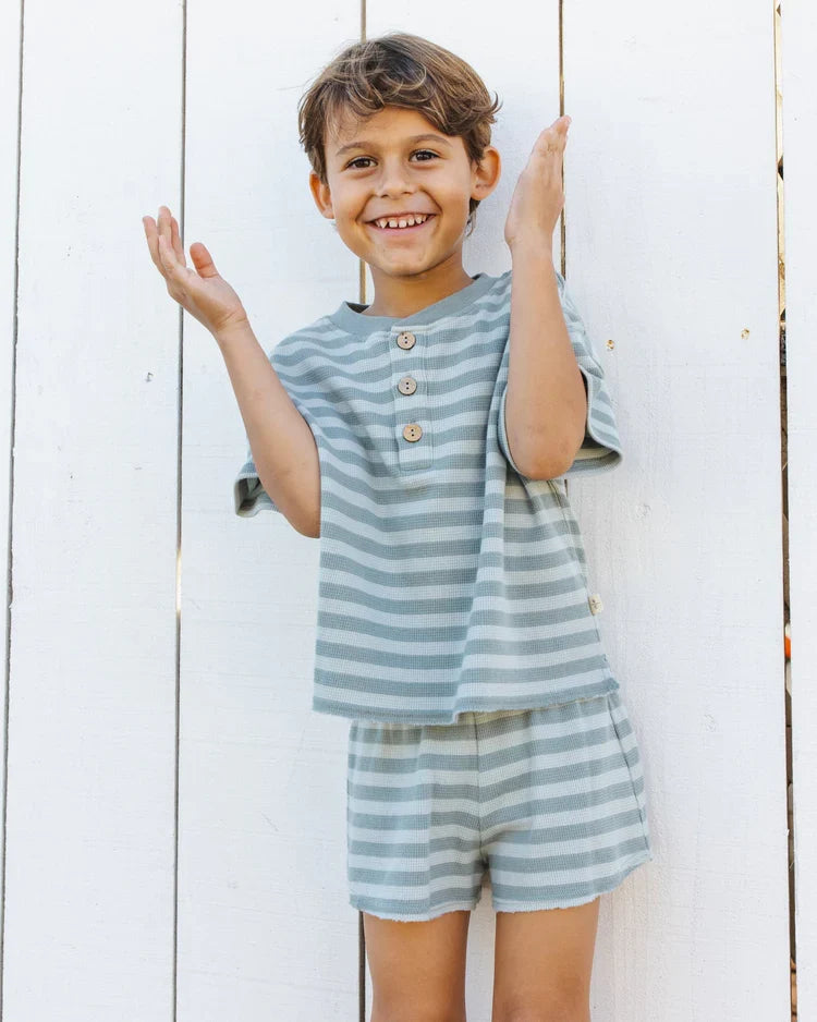 Summer Waffle Set | Sea Green Stripe | Rylee & Cru-4