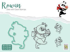 Rowan Dies with Clear Stamps Christmas Panda-1