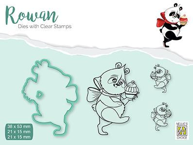 Rowan Dies with Clear Stamps Christmas Panda-1