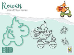 Rowan Dies with Clear Stamps Christmas Fox-1