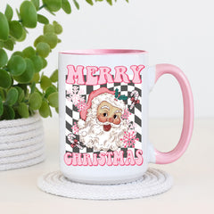 Retro Santa Christmas Mug — Vintage Holiday Coffee Mug-1