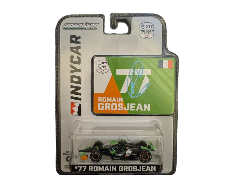 Romain Grosjean Autographed 2024 NTT IndyCar Series 1/64 Diecast Model Car-1