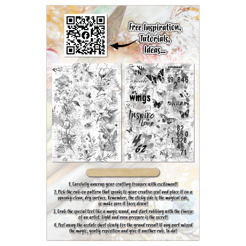 AALL and Create - A5 Rub-Ons - Grit & Grace-2