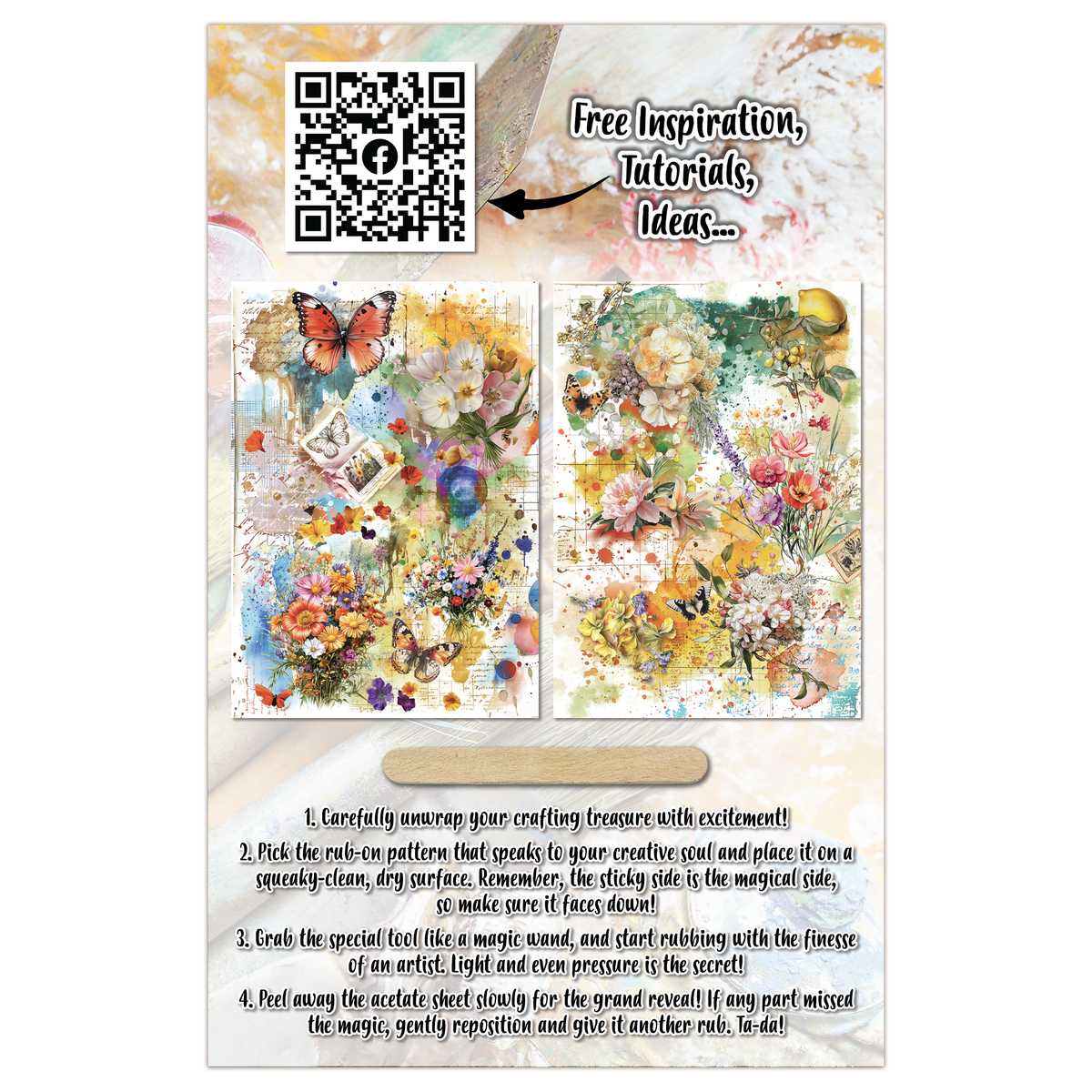 AALL and Create - A5 Rub-Ons - Citrus Kissed Meadows-2