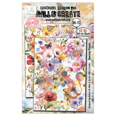 AALL and Create - A5 Rub-Ons - Dancing Poppies-1