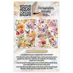 AALL and Create - A5 Rub-Ons - Dancing Poppies-2