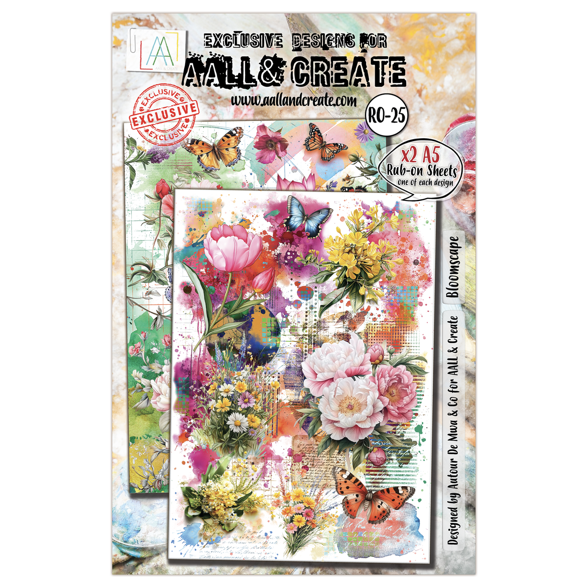 AALL and Create - A5 Rub-Ons - Bloomscape-1