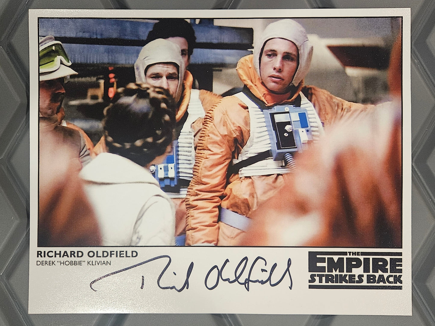 Star Wars – The Empire Strikes Back Autographed 10x8 Photo | Signed by Richard Oldfield (Hobbie Klivian) with COA