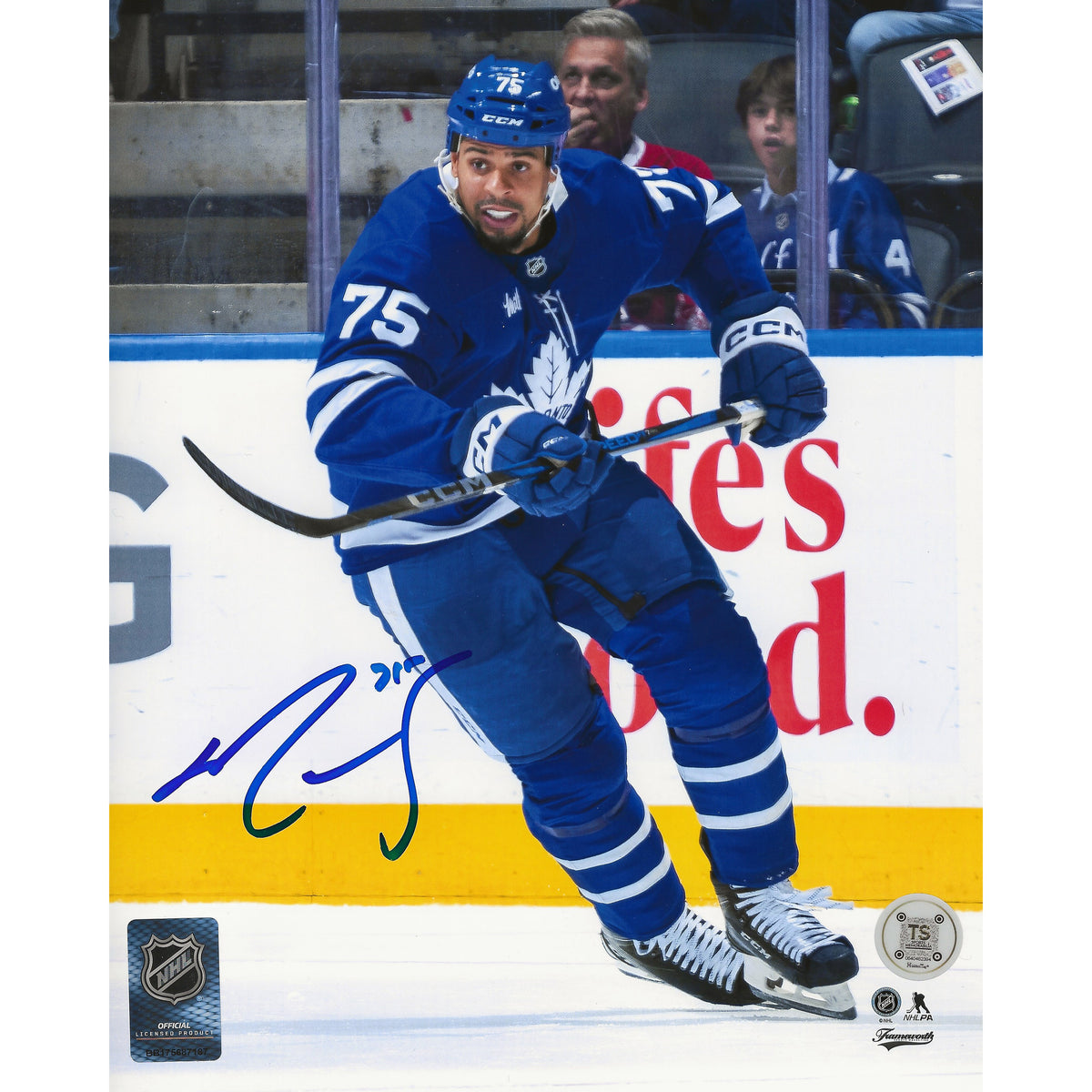 Ryan Reaves Autographed Toronto Maple Leafs Skating 8x10 Photo-1
