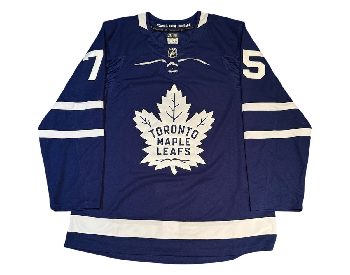Ryan Reaves Autographed Toronto Maple Leafs Home Blue Fanatics Premium Jersey Multi-Inscribed-4