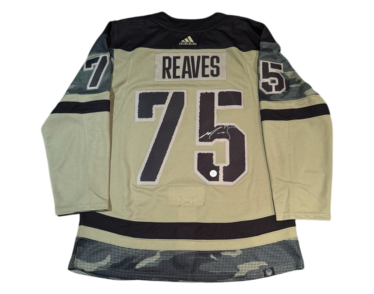 Ryan Reaves Autographed Toronto Maple Leafs Salute to Service Adidas Jersey-1