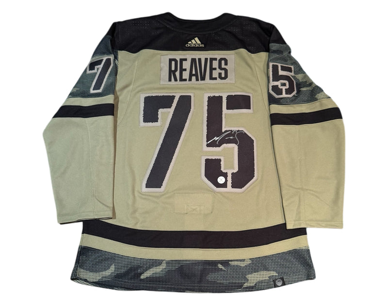 Ryan Reaves Autographed Toronto Maple Leafs Salute to Service Adidas Jersey-1