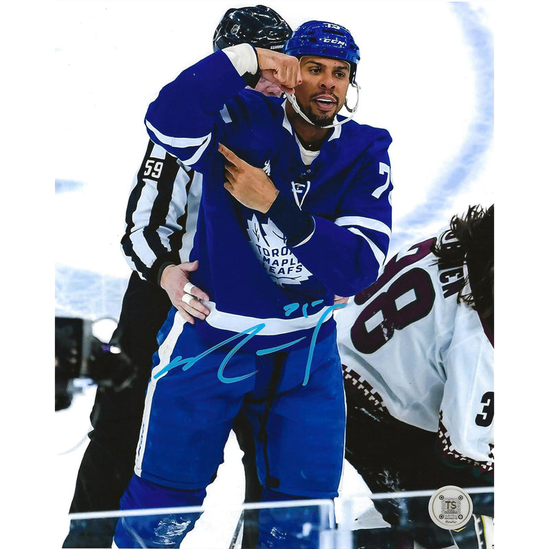 Ryan Reaves Autographed Toronto Maple Leafs Flex Celebration 8x10 Photo-1