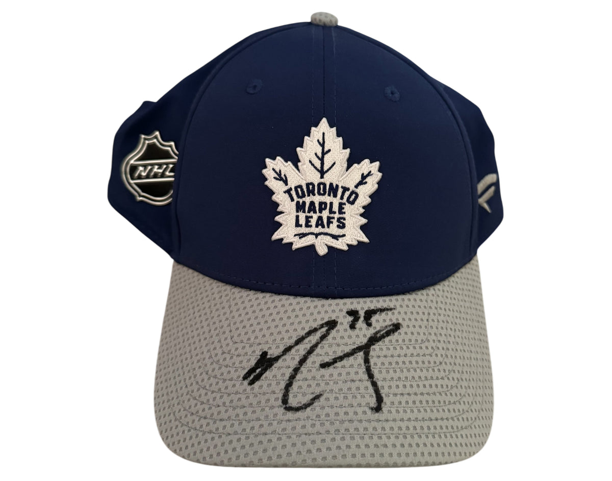 Ryan Reaves Autographed 2023 Global Series Toronto Maple Leafs Player-Worn Hat-1