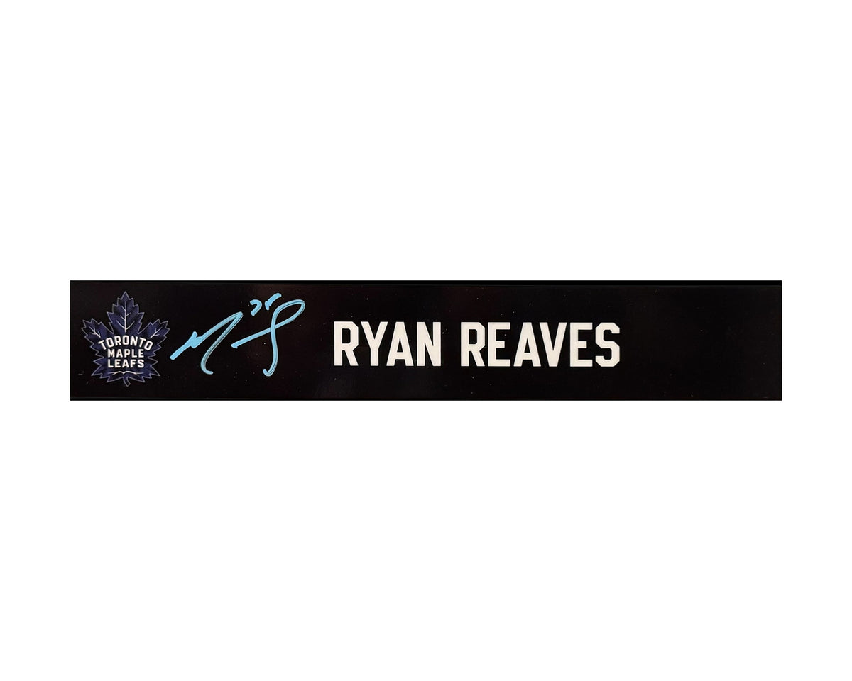 Ryan Reaves Autographed Toronto Maple Leafs Locker Room Flipside Nameplate-1