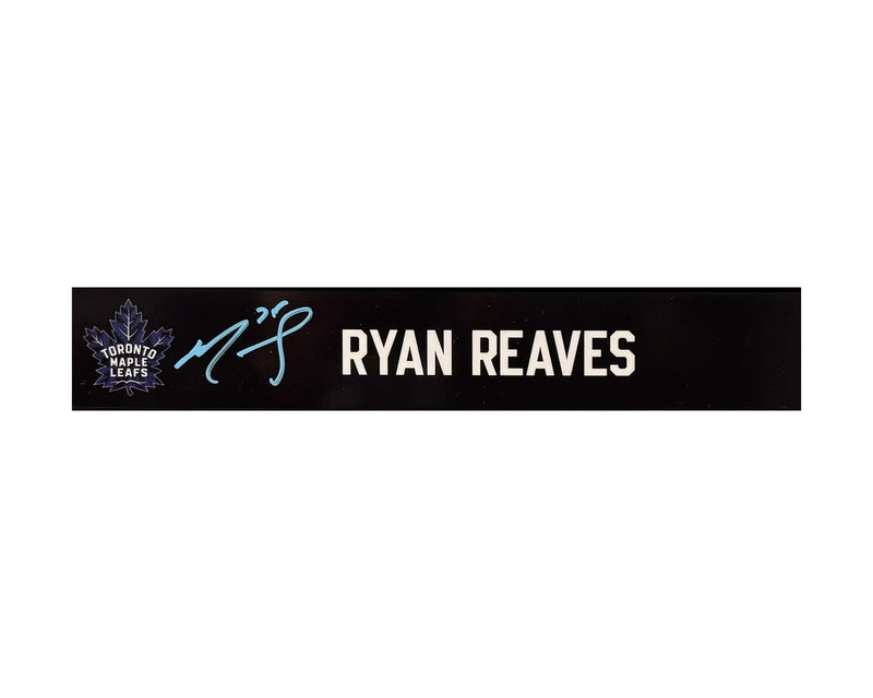 Ryan Reaves Autographed Toronto Maple Leafs Locker Room Flipside Nameplate-1