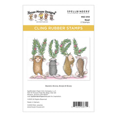 Set de tampons en caoutchouc Noel Cling de la collection House-Mouse Holiday-1