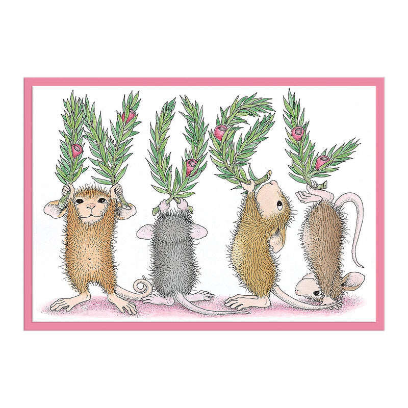 Set de tampons en caoutchouc Noel Cling de la collection House-Mouse Holiday-4