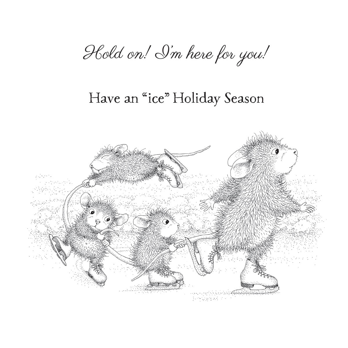 Hold On! Cling Rubber Stamp Set from the House-Mouse Holiday Collection-3
