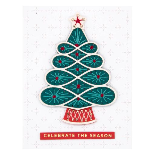Stitched Christmas Tree Etched Dies from the Christmas Collection-4