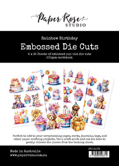 Rainbow Birthday Embossed Die Cuts 31079-1